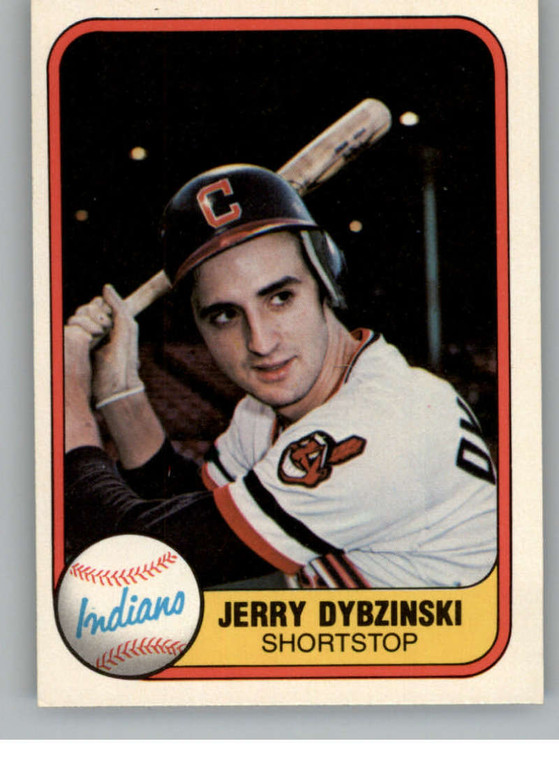1981 Fleer #399 Jerry Dybzinski VG RC Rookie Cleveland Indians 