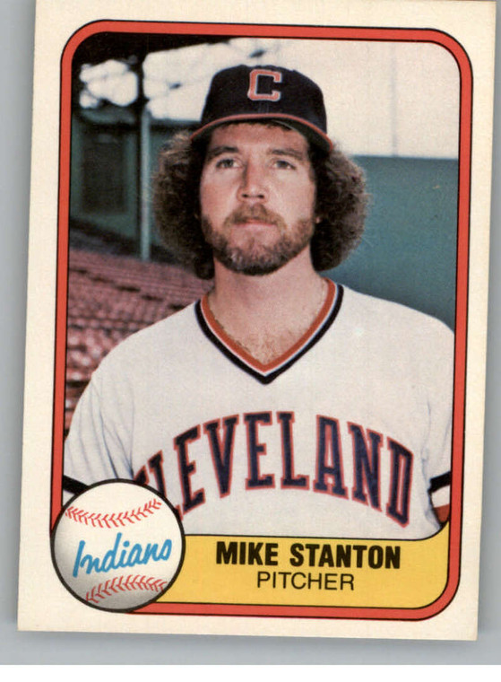 1981 Fleer #400 Mike Stanton VG RC Rookie Cleveland Indians 