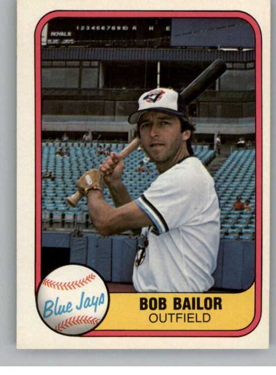 1981 Fleer #409 Bob Bailor VG Toronto Blue Jays 