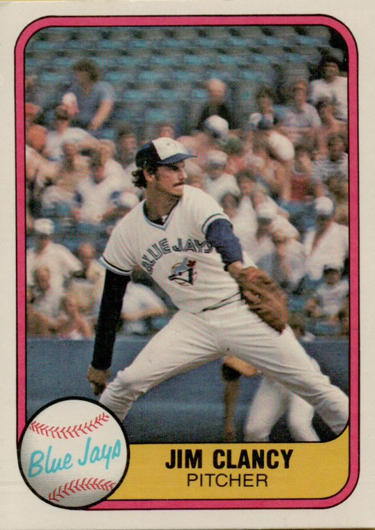 1981 Fleer #412 Jim Clancy VG Toronto Blue Jays 