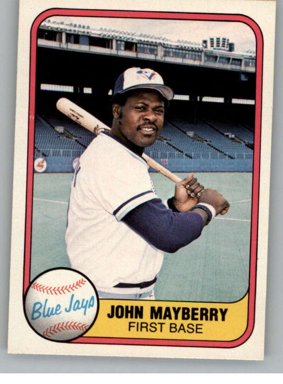 1981 Fleer #416 John Mayberry VG Toronto Blue Jays 