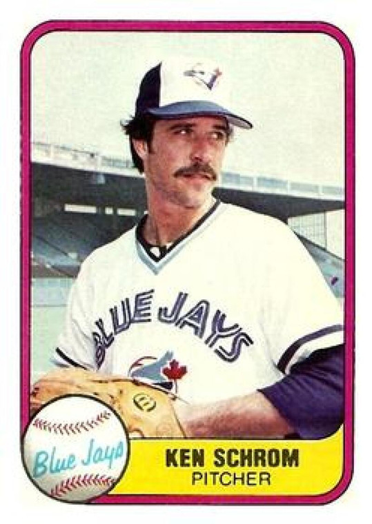 1981 Fleer #425 Ken Schrom VG RC Rookie Toronto Blue Jays 