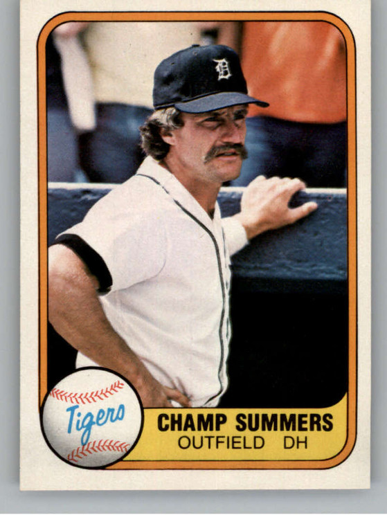 1981 Fleer #466 Champ Summers VG Detroit Tigers 
