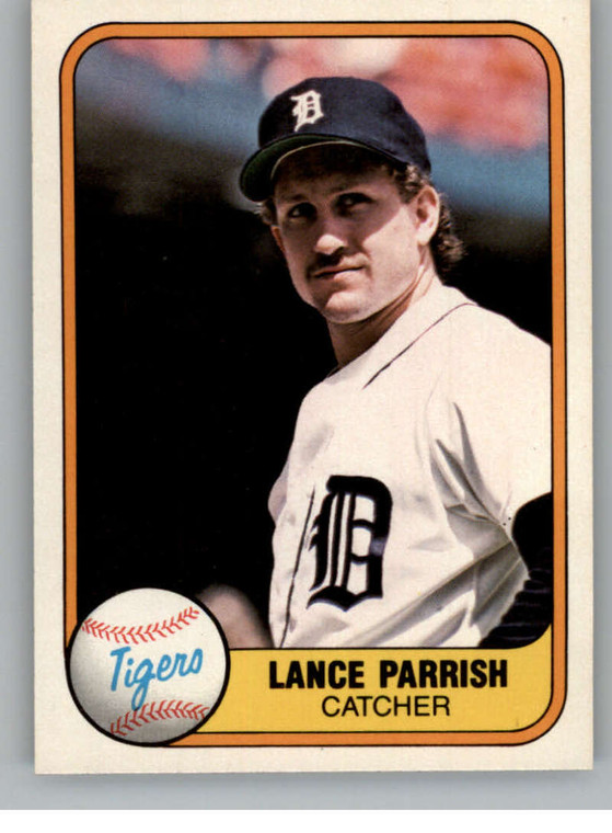 1981 Fleer #467 Lance Parrish VG Detroit Tigers 