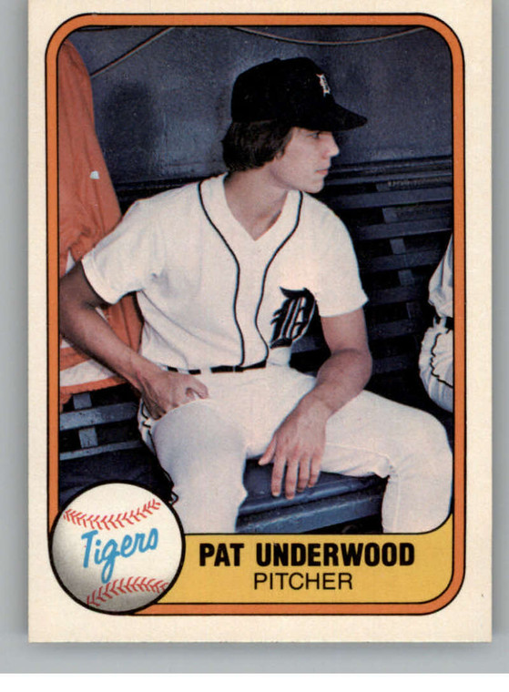 1981 Fleer #469 Pat Underwood VG Detroit Tigers 