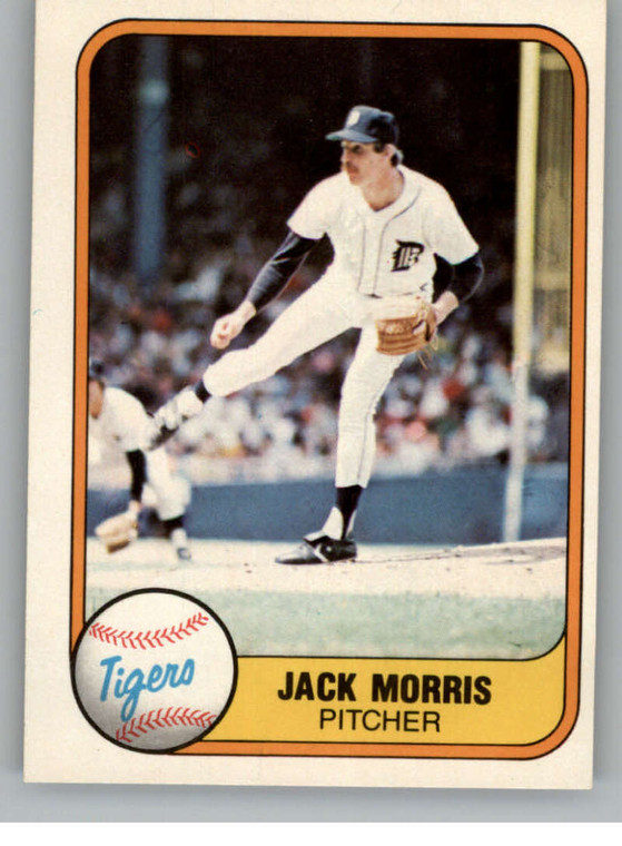 1981 Fleer #475 Jack Morris VG Detroit Tigers 