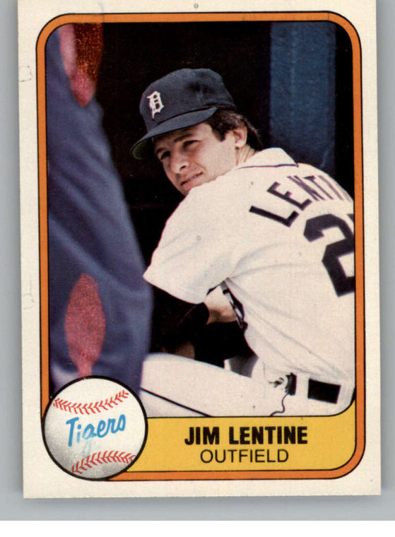 1981 Fleer #476 Jim Lentine VG RC Rookie Detroit Tigers 