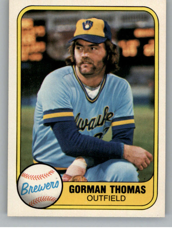 1981 Fleer #507 Gorman Thomas VG Milwaukee Brewers 