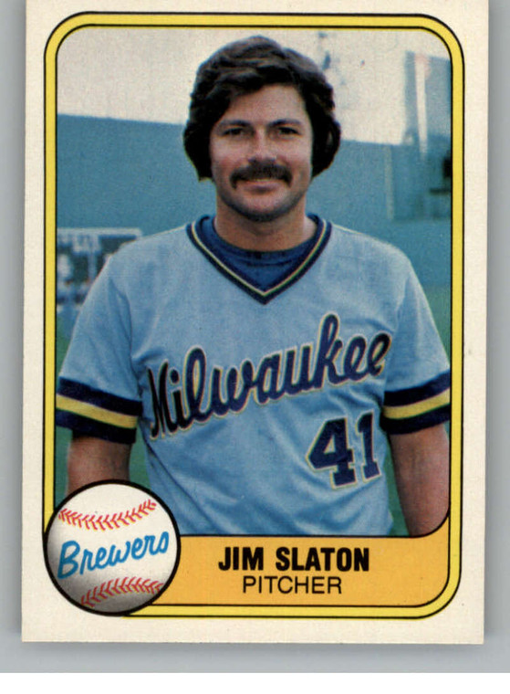 1981 Fleer #518 Jim Slaton VG Milwaukee Brewers 