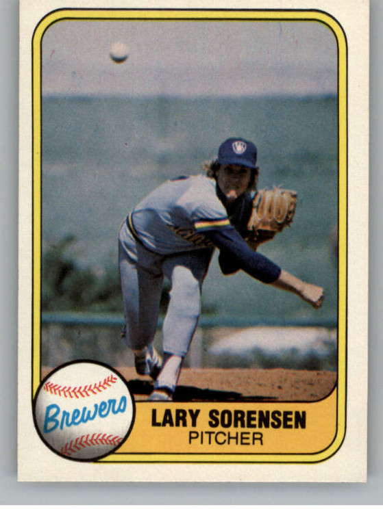 1981 Fleer #519 Lary Sorensen VG Milwaukee Brewers 
