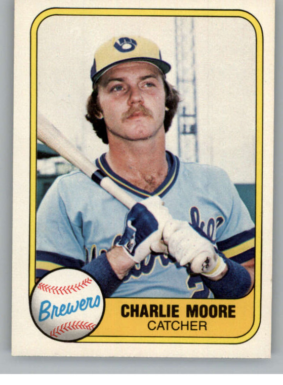 1981 Fleer #521 Charlie Moore VG Milwaukee Brewers 