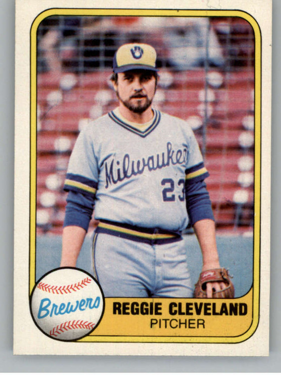 1981 Fleer #523 Reggie Cleveland VG Milwaukee Brewers 