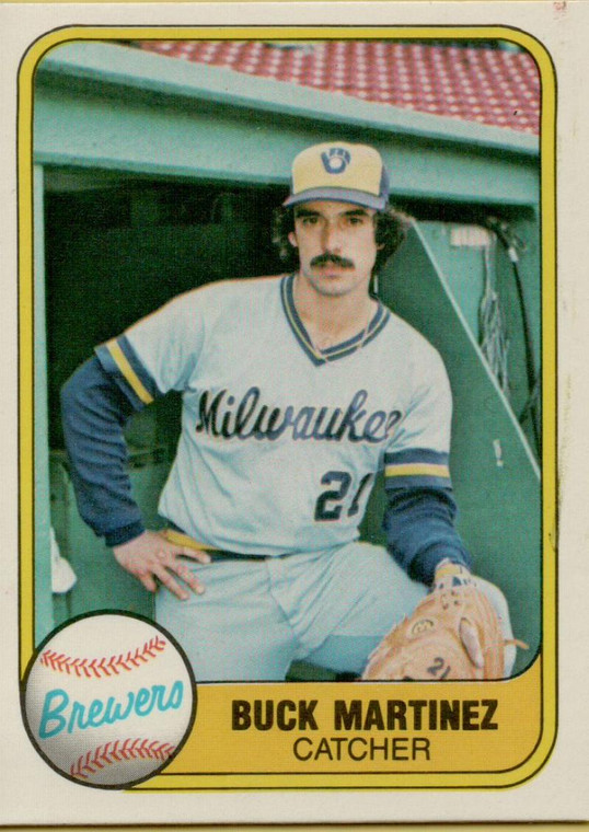 1981 Fleer #526 Buck Martinez VG Milwaukee Brewers 