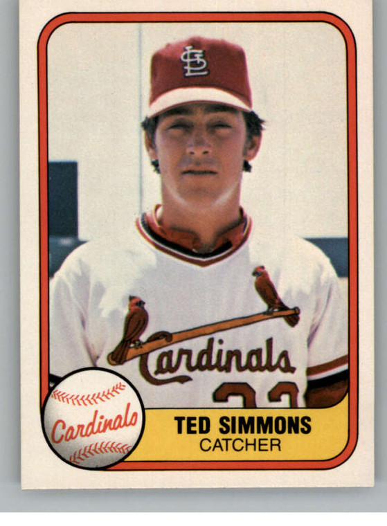1981 Fleer #528 Ted Simmons VG St. Louis Cardinals 