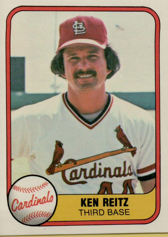 1981 Fleer #530 Ken Reitz VG St. Louis Cardinals 