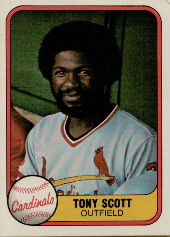 1981 Fleer #531 Tony Scott VG St. Louis Cardinals 