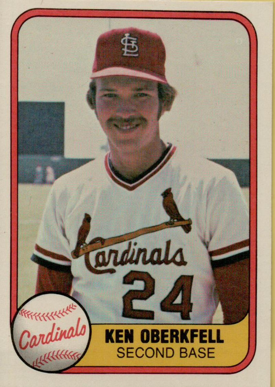 1981 Fleer #532 Ken Oberkfell VG St. Louis Cardinals 