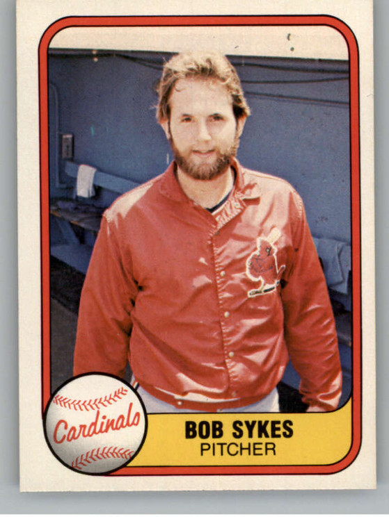 1981 Fleer #533 Bob Sykes VG St. Louis Cardinals 