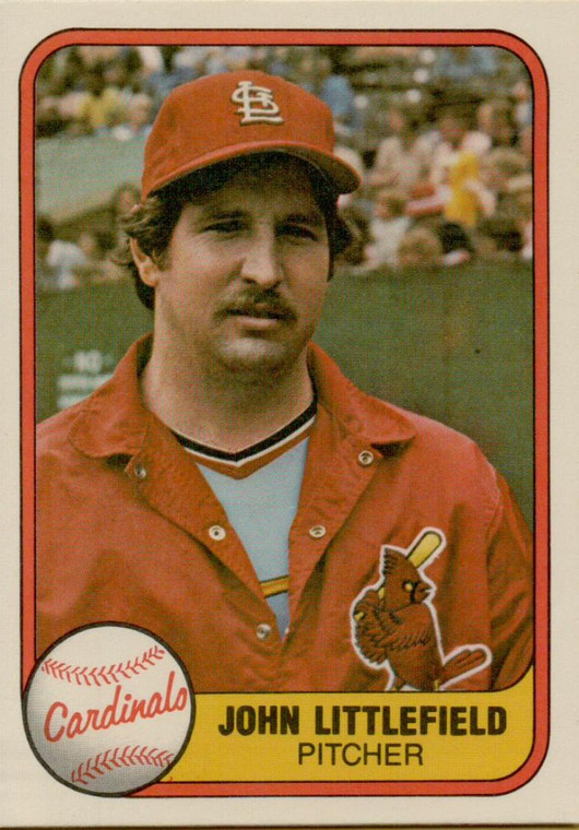 1981 Fleer #535 John Littlefield VG RC Rookie St. Louis Cardinals 