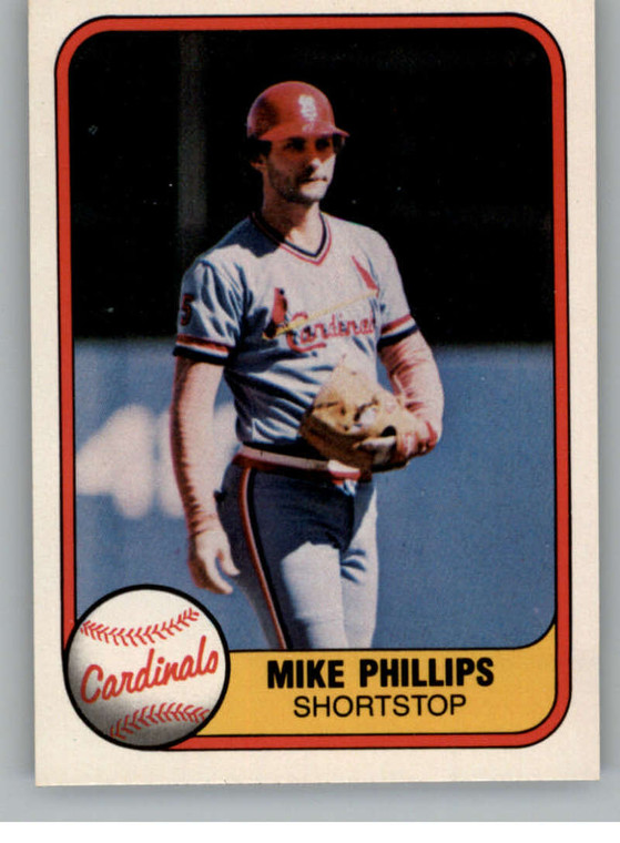 1981 Fleer #538 Mike Phillips VG St. Louis Cardinals 