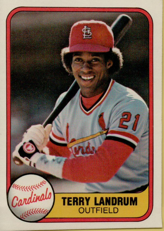 1981 Fleer #539 Terry Landrum VG RC Rookie St. Louis Cardinals 