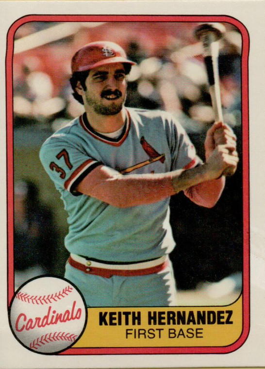 1981 Fleer #545 Keith Hernandez VG St. Louis Cardinals 