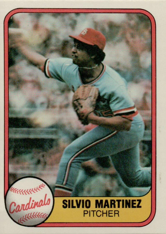 1981 Fleer #546 Silvio Martinez VG St. Louis Cardinals 