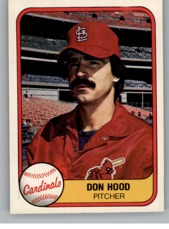 1981 Fleer #547b Don Hood COR VG St. Louis Cardinals 