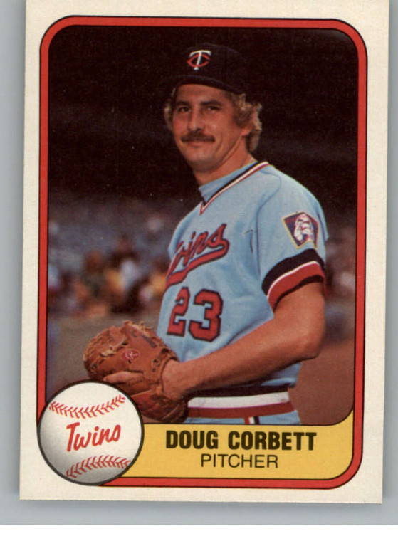 1981 Fleer #555 Doug Corbett VG RC Rookie Minnesota Twins 