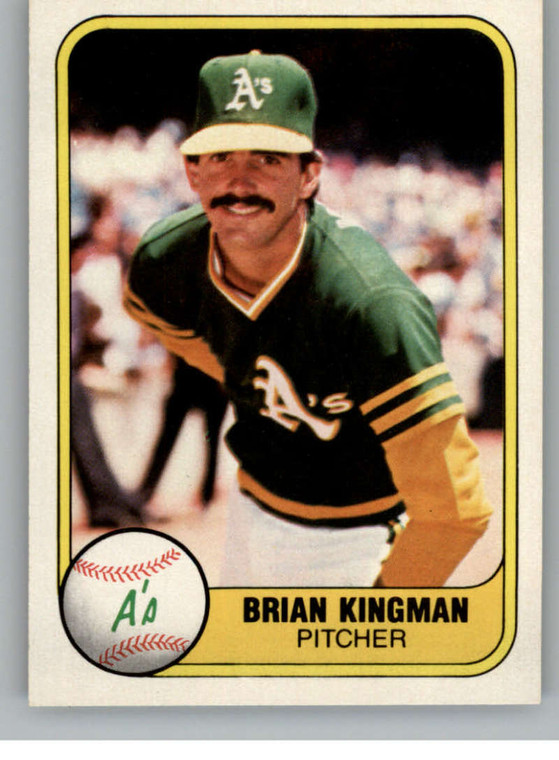1981 Fleer #579 Brian Kingman VG Oakland Athletics 