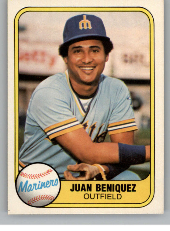 1981 Fleer #596 Juan Beniquez VG Seattle Mariners 