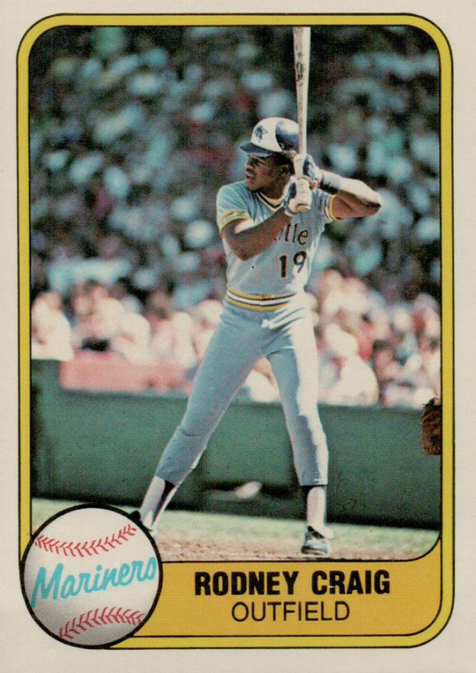 1981 Fleer #597 Rodney Craig VG Seattle Mariners 