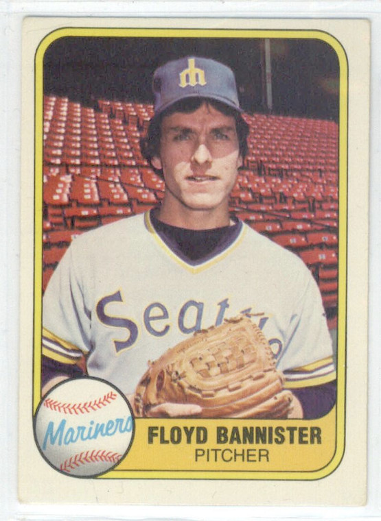 1981 Fleer #599 Floyd Bannister VG Seattle Mariners 