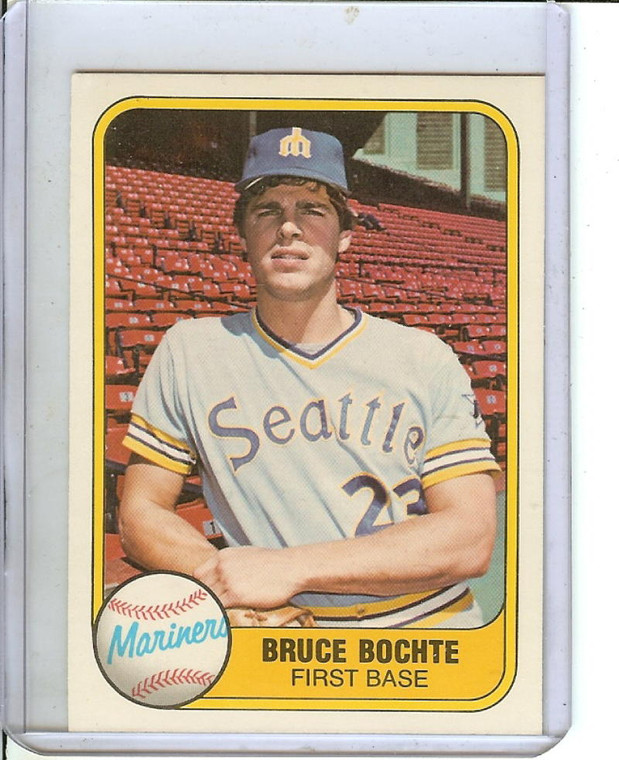 1981 Fleer #600 Bruce Bochte VG Seattle Mariners 