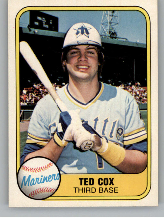 1981 Fleer #602 Ted Cox VG Seattle Mariners 