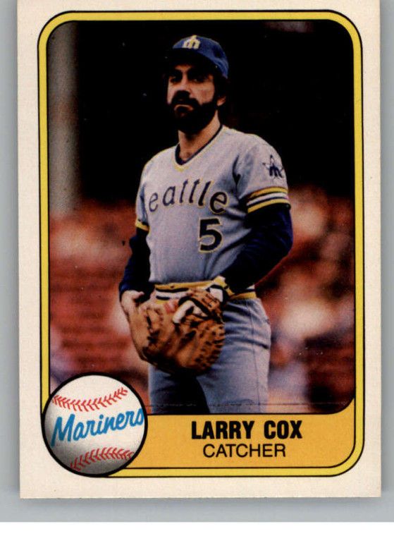 1981 Fleer #604 Larry Cox VG Seattle Mariners 