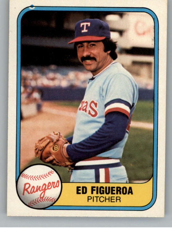 1981 Fleer #624 Ed Figueroa VG Texas Rangers 