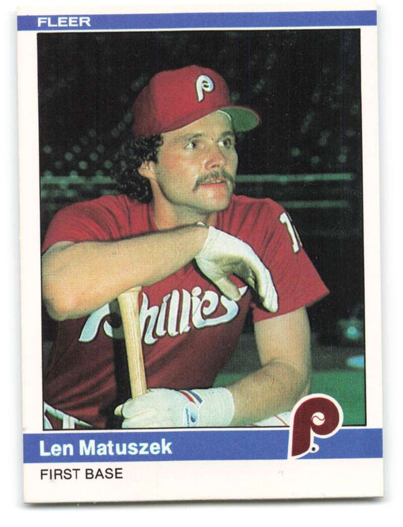 1984 Fleer #41 Len Matuszek VG Philadelphia Phillies 