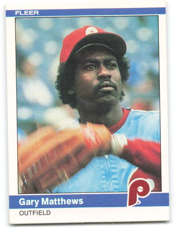 1984 Fleer #40 Gary Matthews VG Philadelphia Phillies 