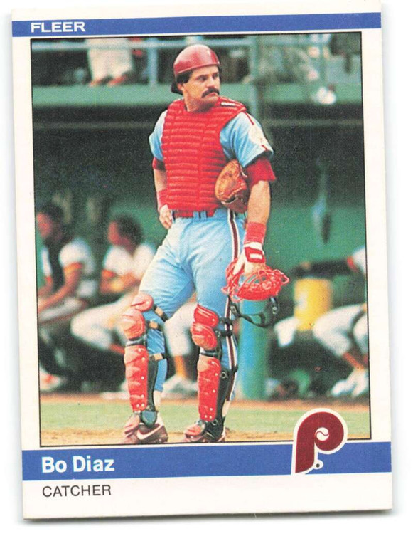 1984 Fleer #29 Bo Diaz VG Philadelphia Phillies 