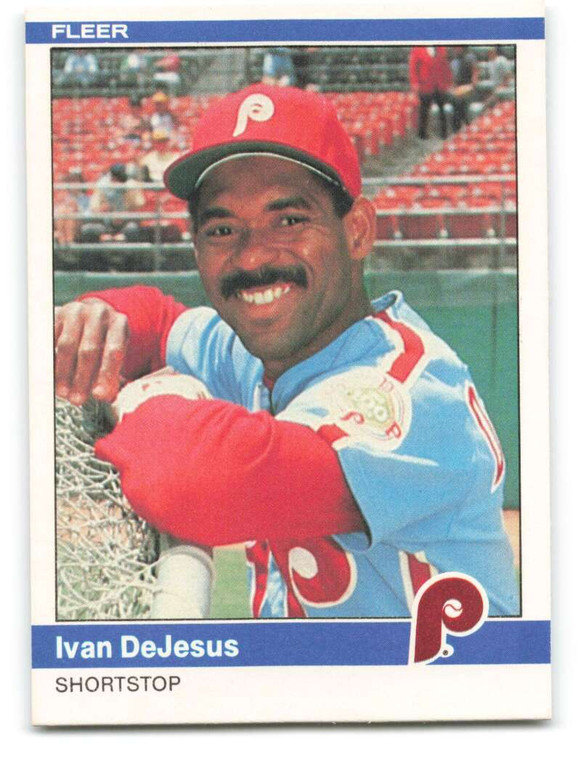 1984 Fleer #26 Ivan DeJesus VG Philadelphia Phillies 