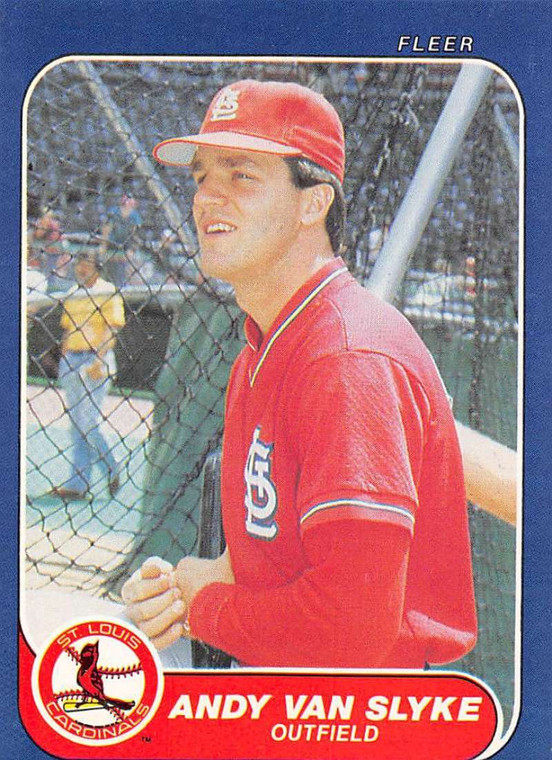 1986 Fleer #48 Andy Van Slyke VG St. Louis Cardinals 