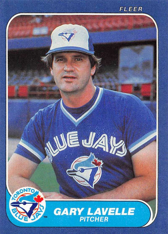 1986 Fleer #65 Gary Lavelle VG Toronto Blue Jays 