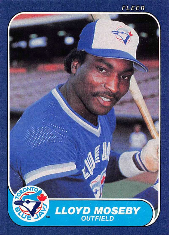 1986 Fleer #67 Lloyd Moseby VG Toronto Blue Jays 