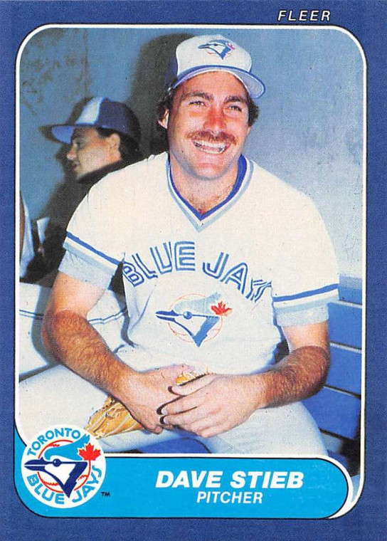 1986 Fleer #70 Dave Stieb VG Toronto Blue Jays 