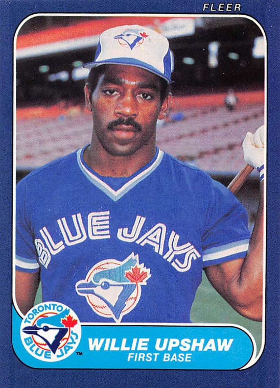 1986 Fleer #72 Willie Upshaw VG Toronto Blue Jays 