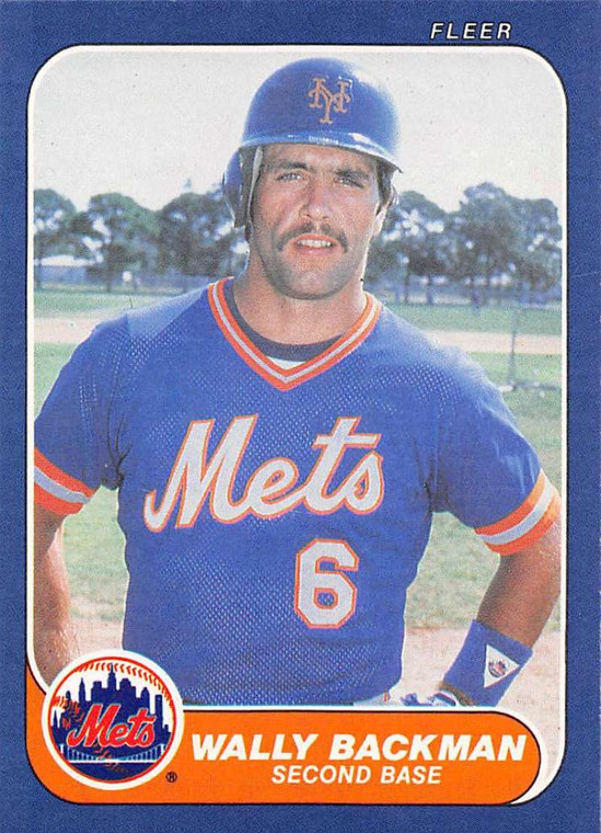 1986 Fleer #75 Wally Backman VG New York Mets 