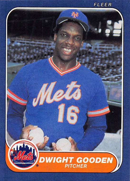 SOLD 24395 1986 Fleer #81 Dwight Gooden VG New York Mets 