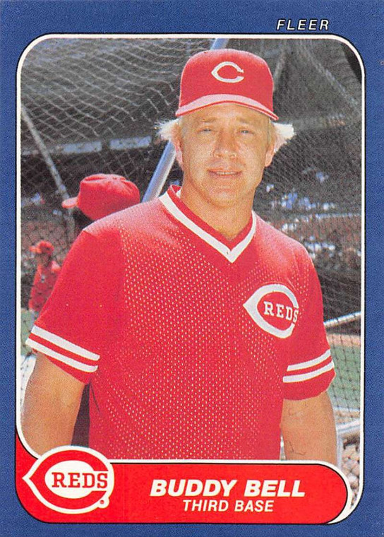 1986 Fleer #172 Buddy Bell VG Cincinnati Reds 