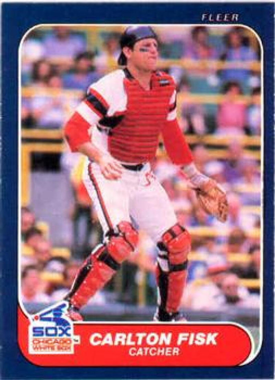 1986 Fleer #204 Carlton Fisk VG Chicago White Sox 